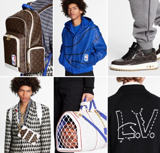 Louis Vuitton geeft eerste beelden vrij van collectie met NBA