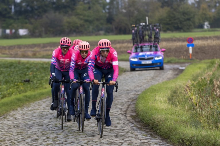 Van Avermaet, Naesen en Benoot verkennen parcours Ronde van Vlaanderen