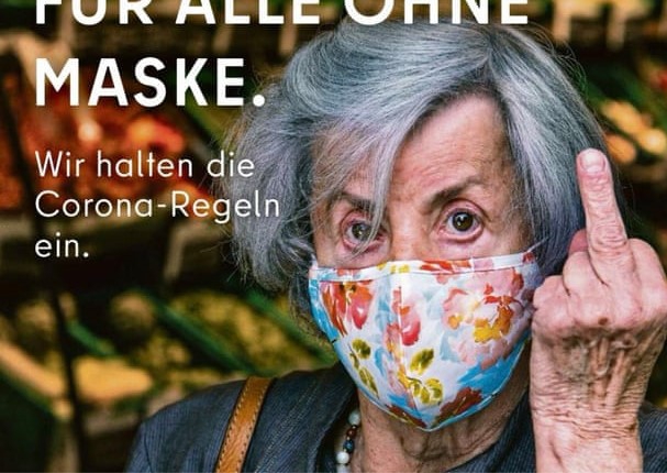 In Berlin it is clear what they think of people without mouth mask …