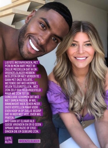 ‘Love island’-winnaars uit elkaar: “We passen niet samen”
