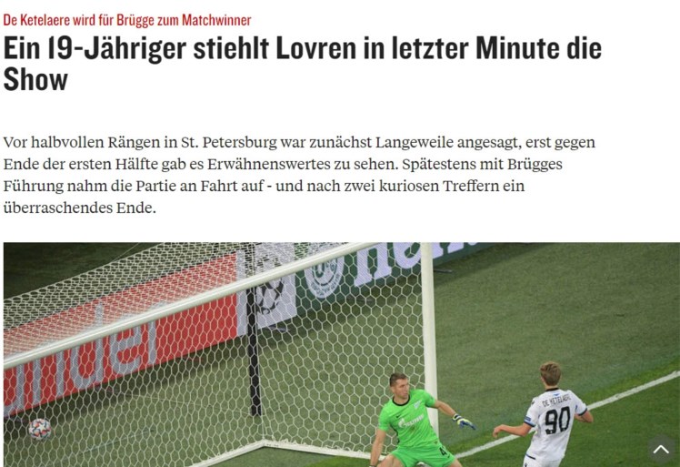 Buitenlandse pers ziet “heroïsche zege van Club Brugge”, Russen zijn eerlijk: “Over 90 minuten was het verdiend”