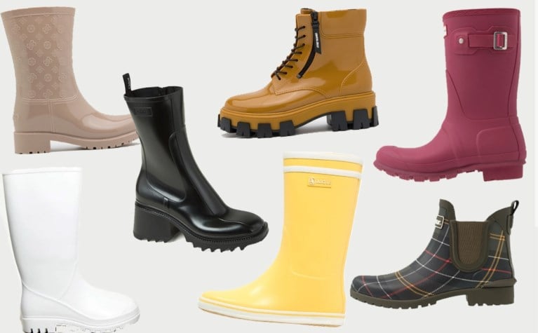 De rubberlaars, schoen van het seizoen