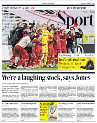 Antwerp siert covers van Britse sportkranten: “Verdiende overwinning met Ritchie De Laet in majestueuze vorm”
