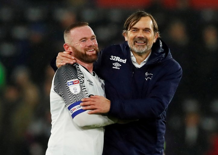Wayne Rooney (tijdelijk?) opvolger van ontslagen Cocu bij Derby County