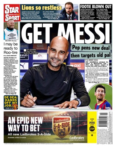 Britse kranten nu al in de ban van transfer van het jaar: “Get Messi”