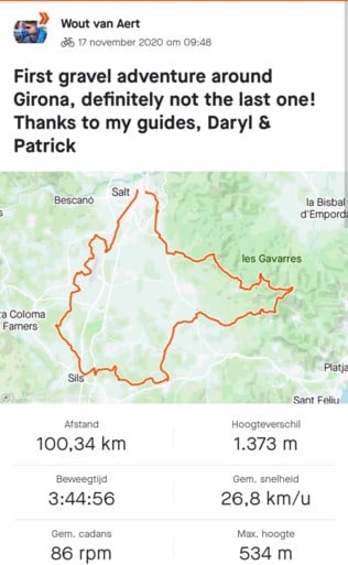 Intussen in de Spaanse bergen: Wout van Aert rijgt de hoogtemeters aan elkaar in aanloop naar veldritseizoen