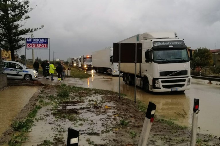 Zuid-Italië getroffen door hevige regen