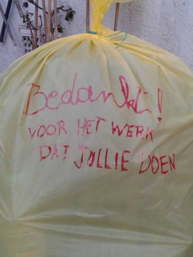 Bedank deze week uw vuilnisman en wie weet bedankt Ivago u terug