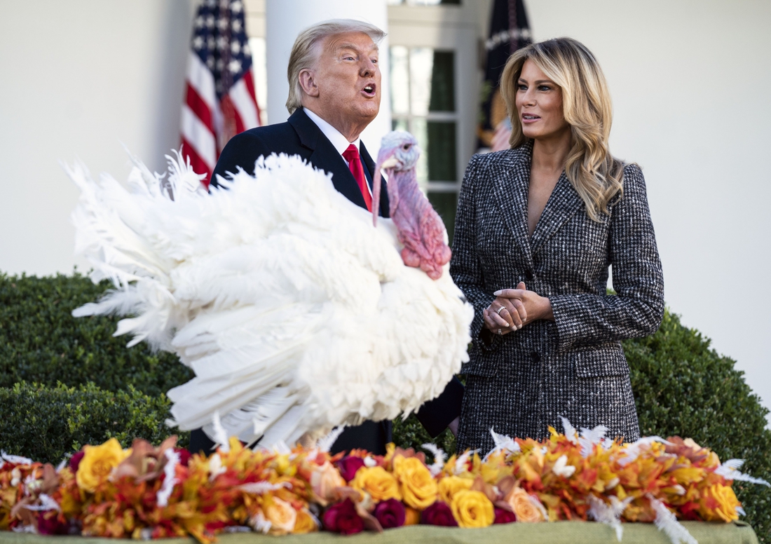 Two turkeys, Joe Exotic and… himself?  These people get …