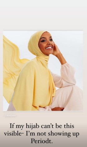 Ze schreef met hoofddoek geschiedenis op covers en catwalks, maar Halima Aden is de modewereld beu: “Ik ben mezelf verloren”
