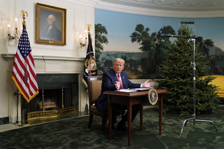 Trump: “Ik zal het Witte Huis verlaten als kiescollege Biden verkiest. Maar dan maken ze een fout”