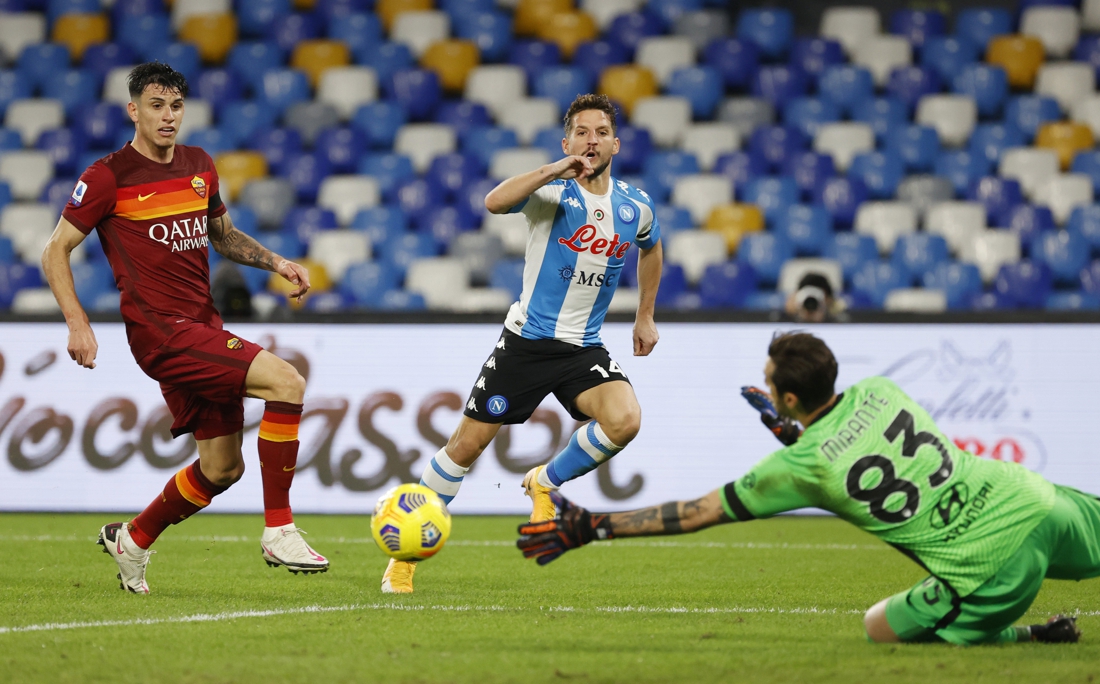 Dries Mertens scores in Napoli’s tribute to Diego Marad …