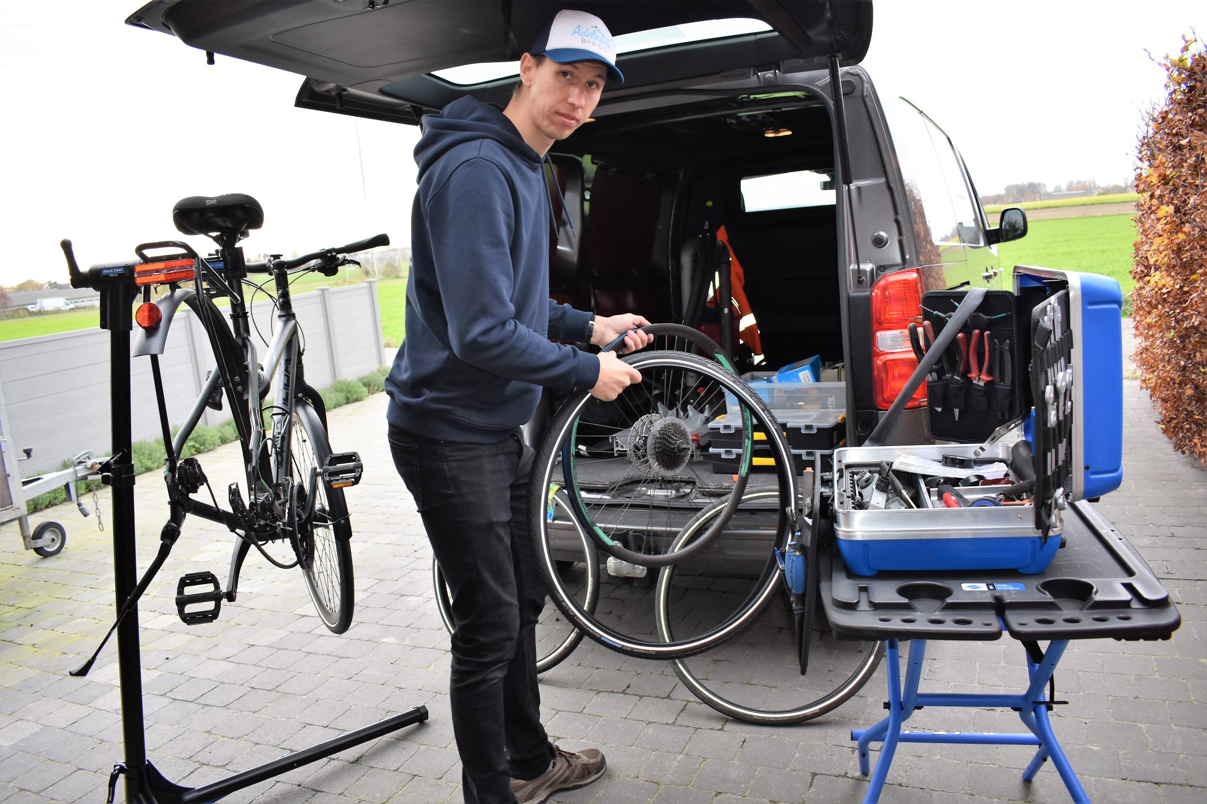 Steve je fiets aan huis herstellen: “Ik kan veel ter plaatse doen” | Het Nieuwsblad Mobile