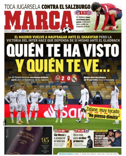 Dagen van Zinedine Zidane bij Real Madrid lijken geteld: “Van kwaad naar erger” en “Limiet is bereikt”