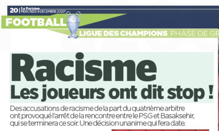 Heel de wereld spreekt schande van racismegeval in Parijs: “De spelers hebben STOP gezegd”