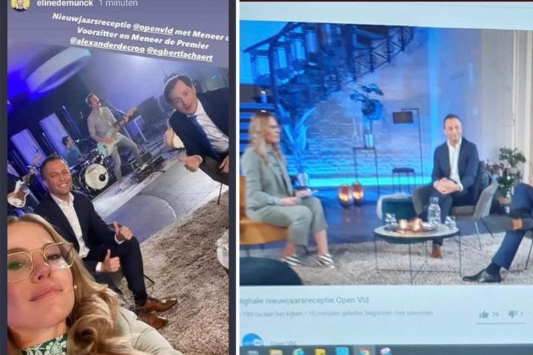 Eline De Munck reageert voor het eerst op kritiek na selfie op Nieuwjaarsreceptie van Open VLD