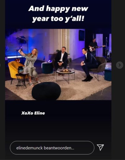 Eline De Munck reageert voor het eerst op kritiek na selfie op Nieuwjaarsreceptie van Open VLD