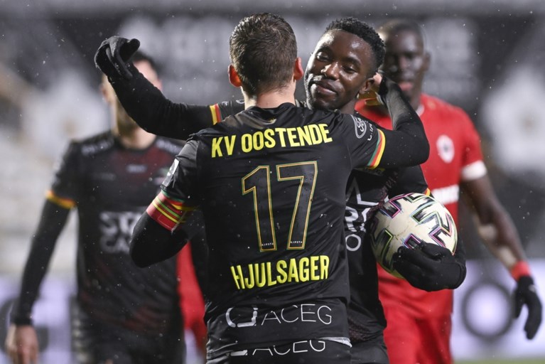 KV Oostende wint verdiend op Antwerp, dat nalaat om tweede plaats te pakken