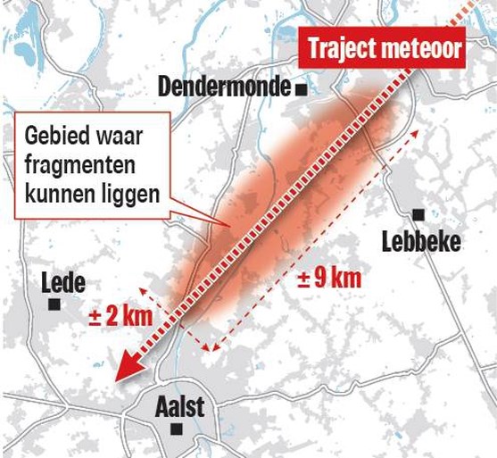 Meteorietinslag in België: ligt een stuk ervan in uw tuin?