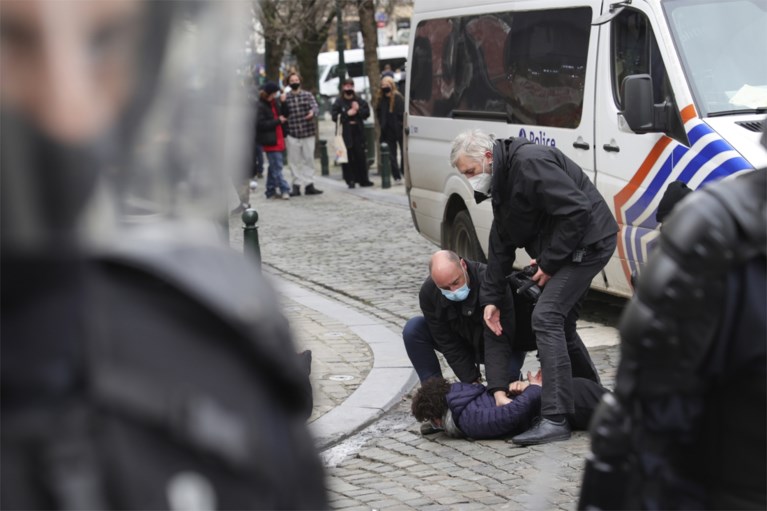 86 minderjarigen opgepakt bij betoging zondag in Brussel