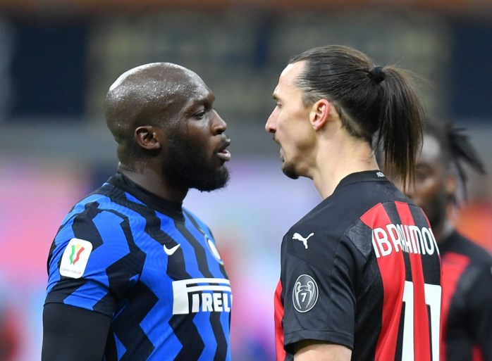 Ooit ploegmaats, nu duidelijk geen vrienden meer: Zlatan Ibrahimovic en Romelu Lukaku maken klinkende ruzie in zinderende stadsderby