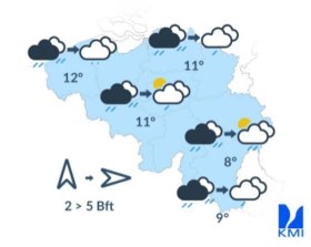 Zachtere temperaturen, maar… regen, regen en nog eens regen