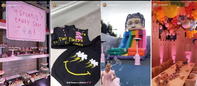 Stormi, dochter van Kylie Jenner, krijgt ondanks coronamaatregelen decadent verjaardagsfeestje