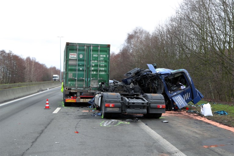 Vrachtwagenchauffeur komt om bij kettingbotsing op A12 in Hoevenen