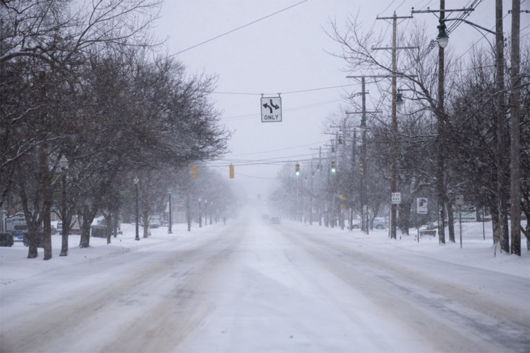 Hevig winterweer teistert Amerika, miljoenen mensen zonder stroom