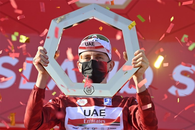 “Opgeluchte” Caleb Ewan vloert Bennett in slotsprint in Abu Dhabi, eindzege is voor Pogacar