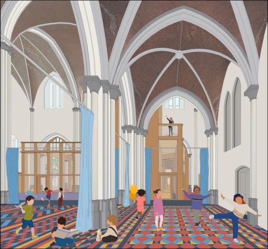 Zo gaat vernieuwde Heilig Hartkerk in Sint-Amandsberg eruitzien: “Blikvanger van de buurt”