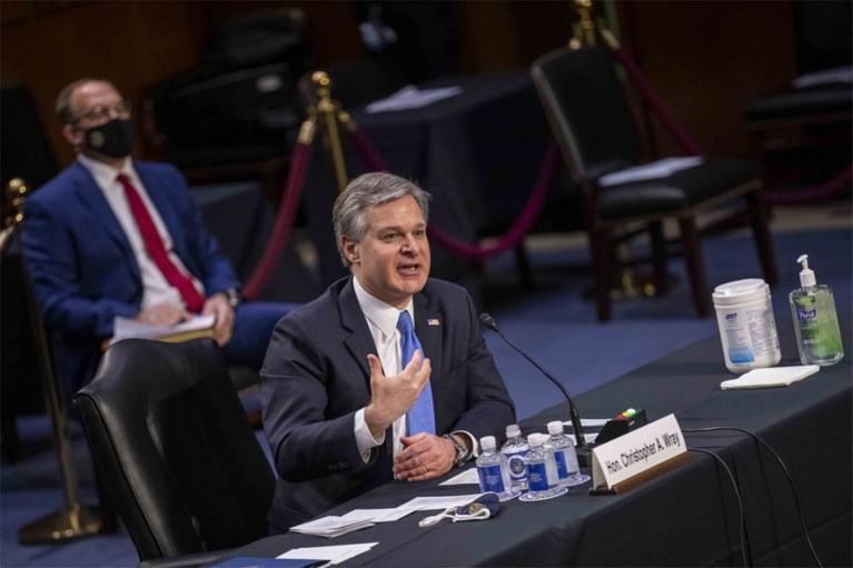 FBI-directeur: “Aanval op Capitool was binnenlands terrorisme”