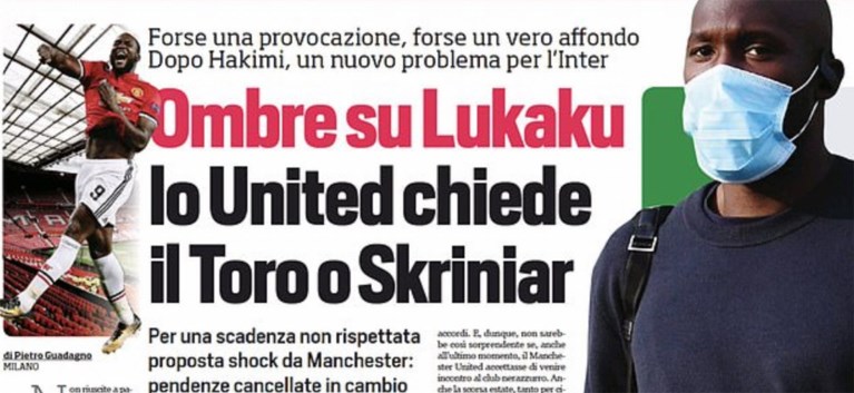 Doet transfer Lukaku Inter de das om? “Al één betaling aan Manchester United gemist, Engelsen willen nu spelers ter compensatie”