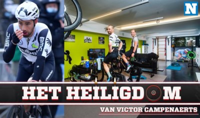 De indrukwekkende 'paincave' van Victor Campenaerts: "Geef ...