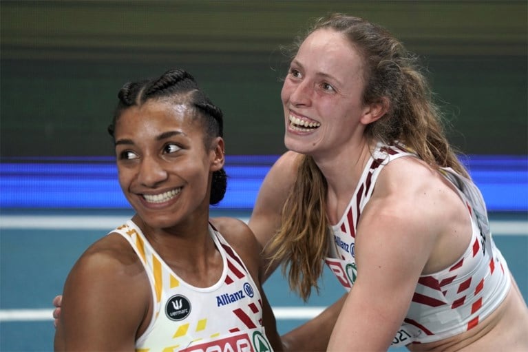 Unieke Belgische dubbelslag op EK atletiek indoor: Nafi Thiam en Noor Vidts pakken goud en zilver op vijfkamp
