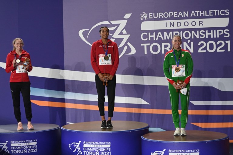 <B>Nafi Thiam en Noor Vidts door het dolle heen: “Niets mooier dan een podium delen met een landgenote”</B>