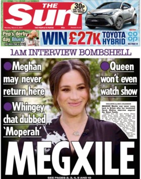 Britse media over interview Harry en Meghan: “Het ziet ernaar uit dat een actrice en haar ‘sukkel’ denken dat ze in ‘Notting Hill 2’ spelen”