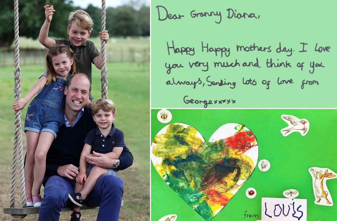 Prince William’s children write touching notes to …