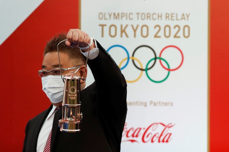 Olympische Spelen Tokio: fakkeltocht olympische vlam gestart in Fukushima