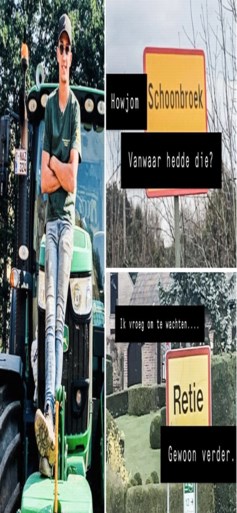 Yenthe (23) verzint woordgrapjes op zijn tractor, nu is hij een hit op sociale media