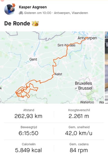 De steile piek en dip van Van der Poel tegen de machtsexplosie van Asgreen: de cijfers achter de sprint in de Ronde van Vlaanderen