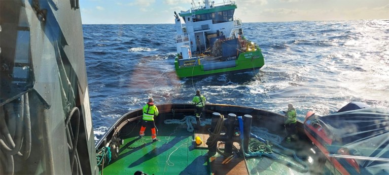 Stuurloos Nederlands schip in Noorwegen beveiligd