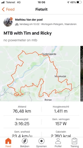 Van trainingsijver gesproken: amper één week na de Ronde begint Mathieu van der Poel aan ‘Missie Olympische Spelen’ op de mountainbike