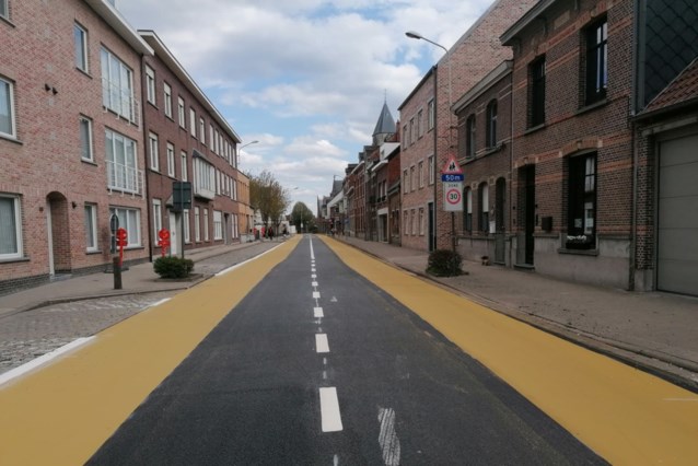 Nieuwe wegmarkeringen in centrum Kessel