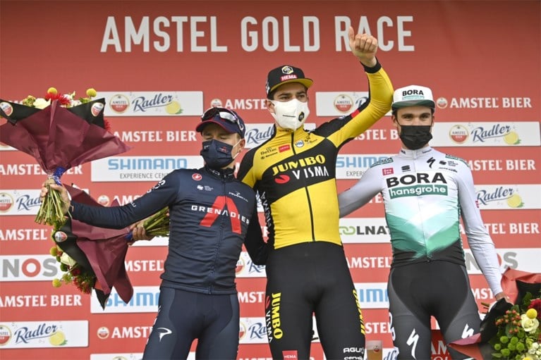 Wout van Aert wel degelijk winnaar van de Amstel Gold Race: “Ik durf het niet te geloven maar ze zeggen van wel”