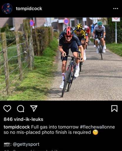 Tom Pidcock zaait twijfels over finishfoto Amstel Gold Race (maar trekt zijn staart snel weer in)