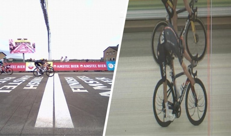 Tom Pidcock zaait twijfels over finishfoto Amstel Gold Race (maar trekt zijn staart snel weer in)