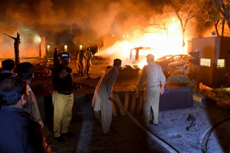 Vier doden bij bomexplosie in Pakistaans hotel waar Chinese ambassadeur verblijft