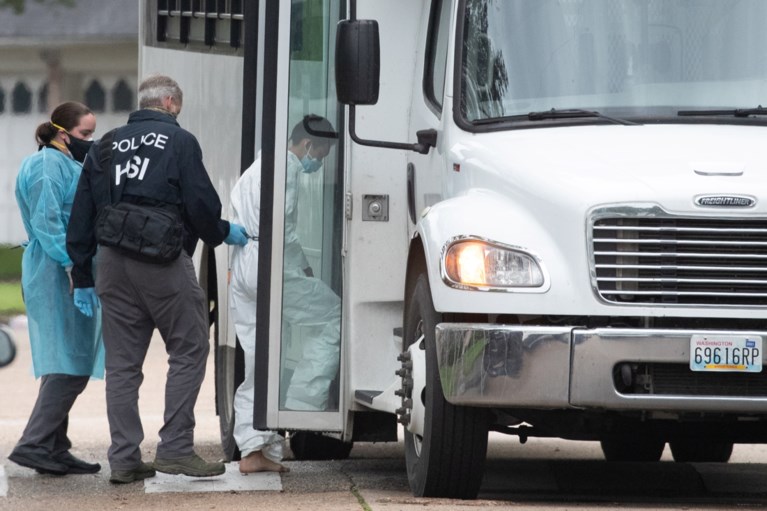 Amerikaanse politie treft 90 migranten aan in huis in Houston