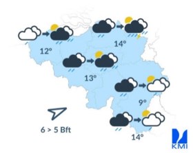 Storm trekt over België: windkracht 9 gemeten boven Noordzee, noodnummer 1722 geactiveerd